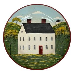 VTG Sakura Warren Kimble Country Life Brandon House Salad Plate Colonial Farm‎
